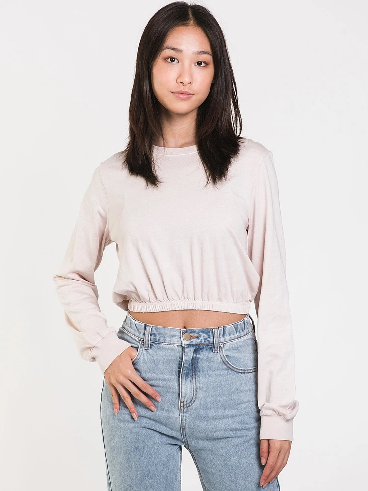 HARLOW MONICA LONG SLEEVE ELASTIC TEE