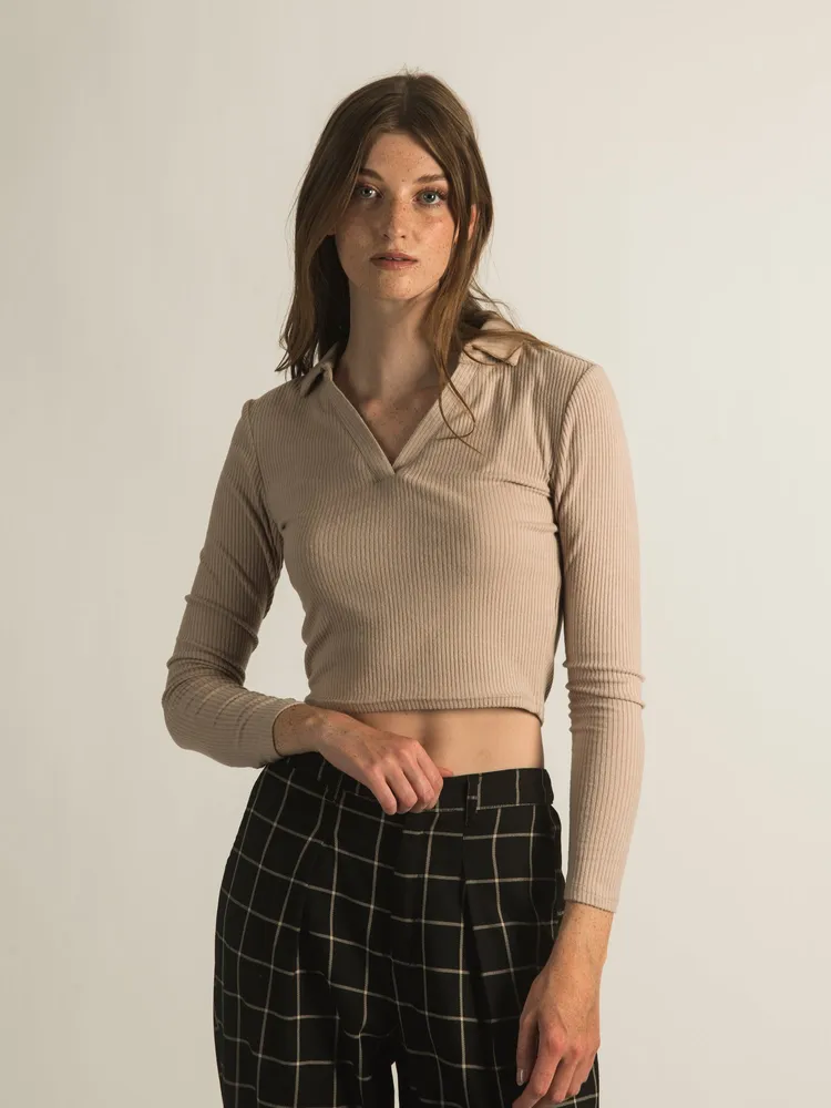 HARLOW NAOMI NOTCH POLO