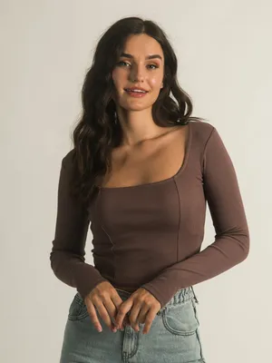 HARLOW SQUARE NECK LONG SLEEVE