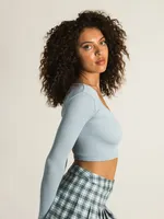 HARLOW SQUARE NECK SEAMLESS LONG SLEEVE
