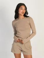 HARLOW RIVER RIBBED LONG SLEEVE