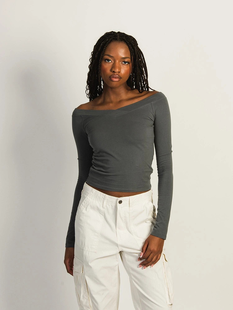 HARLOW CHLOE LONG SLEEVE - STONE