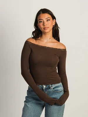 HARLOW SCARLETT LONG SLEEVE - CHOCOLATE