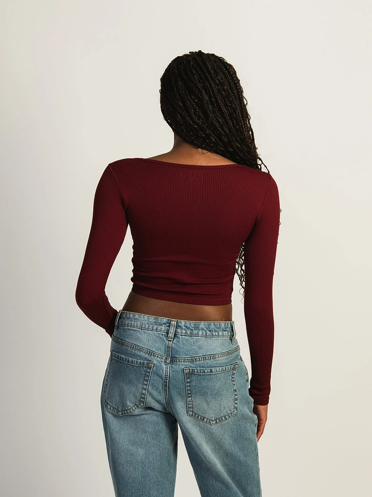 HARLOW SEAMLESS SQUARENECK LONG SLEEVE