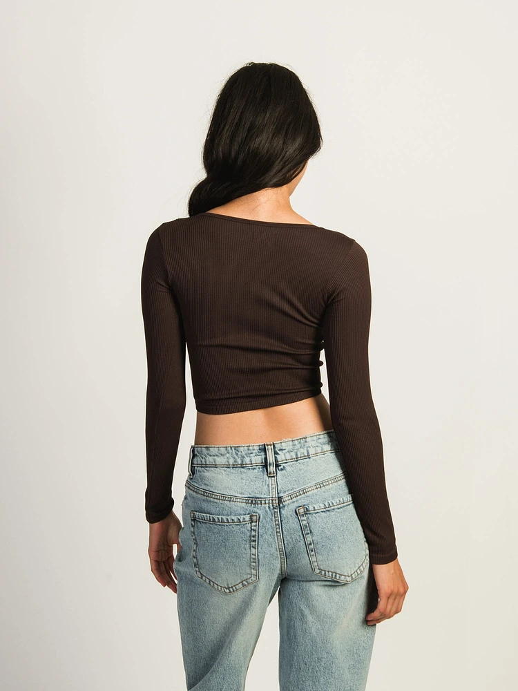 HARLOW SEAMLESS SQUARENECK LONG SLEEVE