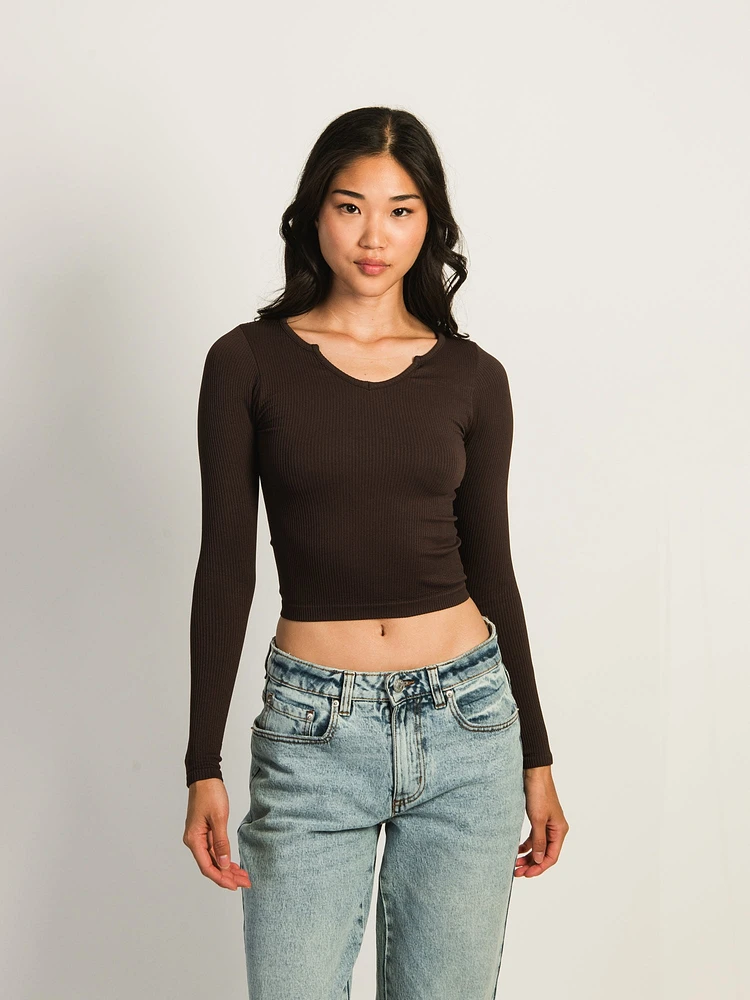 HARLOW HARPER NOTCH LONG SLEEVE
