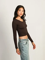 HARLOW HARPER NOTCH LONG SLEEVE