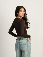 HARLOW HARPER NOTCH LONG SLEEVE