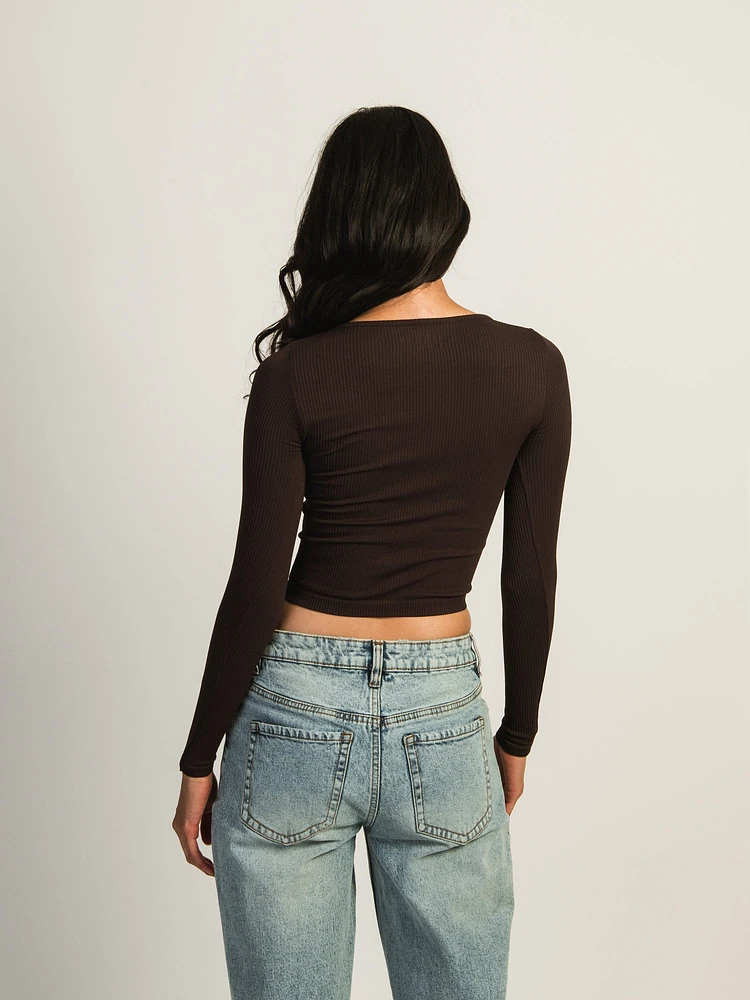 HARLOW HARPER NOTCH LONG SLEEVE