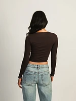 HARLOW HARPER NOTCH LONG SLEEVE