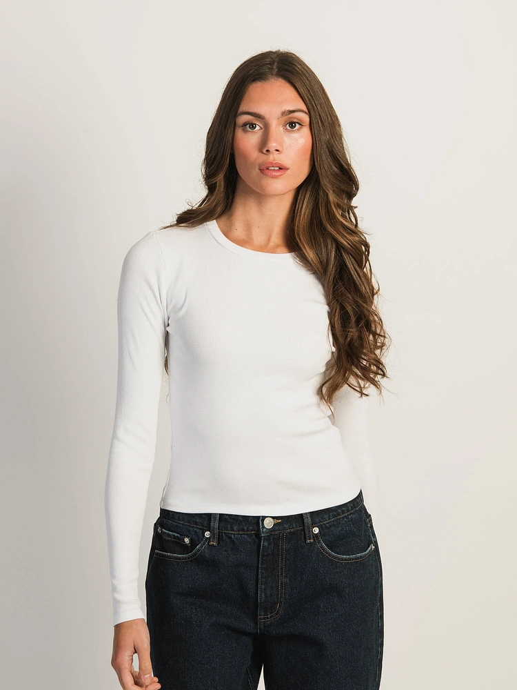 T-SHIRT RAS DU COU HARLOW ESSENTIAL MANCHES LONGUES