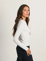 T-SHIRT RAS DU COU HARLOW ESSENTIAL MANCHES LONGUES