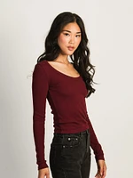 HARLOW ESSENTIAL LONG SLEEVE SCOOPNECK
