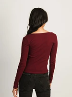 HARLOW ESSENTIAL LONG SLEEVE SCOOPNECK
