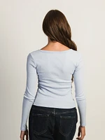 HARLOW ESSENTIAL LONG SLEEVE SCOOPNECK