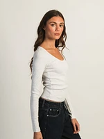 HARLOW ESSENTIAL LONG SLEEVE SCOOPNECK