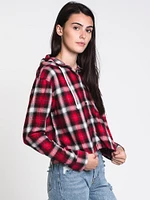 WOMENS MIA CROPPED PLAID - CLEARANCE