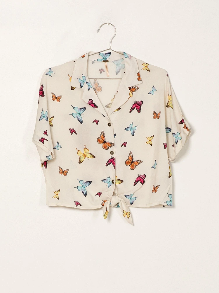 HARLOW CAMP TIE UP SHIRT - CLEARANCE