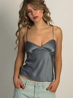 HARLOW YVONNE TANK TOP - DENIM BLUE