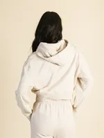 HARLOW BRE POPOVER MELANGE HOODIE - OATMEAL