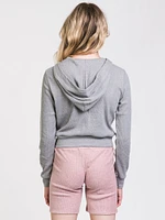 WOMENS GIANNA WAFFLE ZIP UP MIX