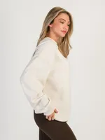 HARLOW MICHELLE SOLID CREWNECK - OATMEAL