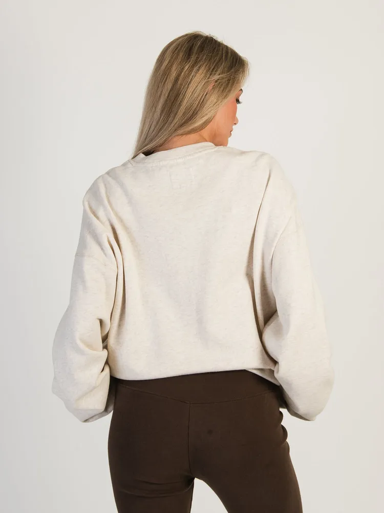 HARLOW MICHELLE SOLID CREWNECK - OATMEAL