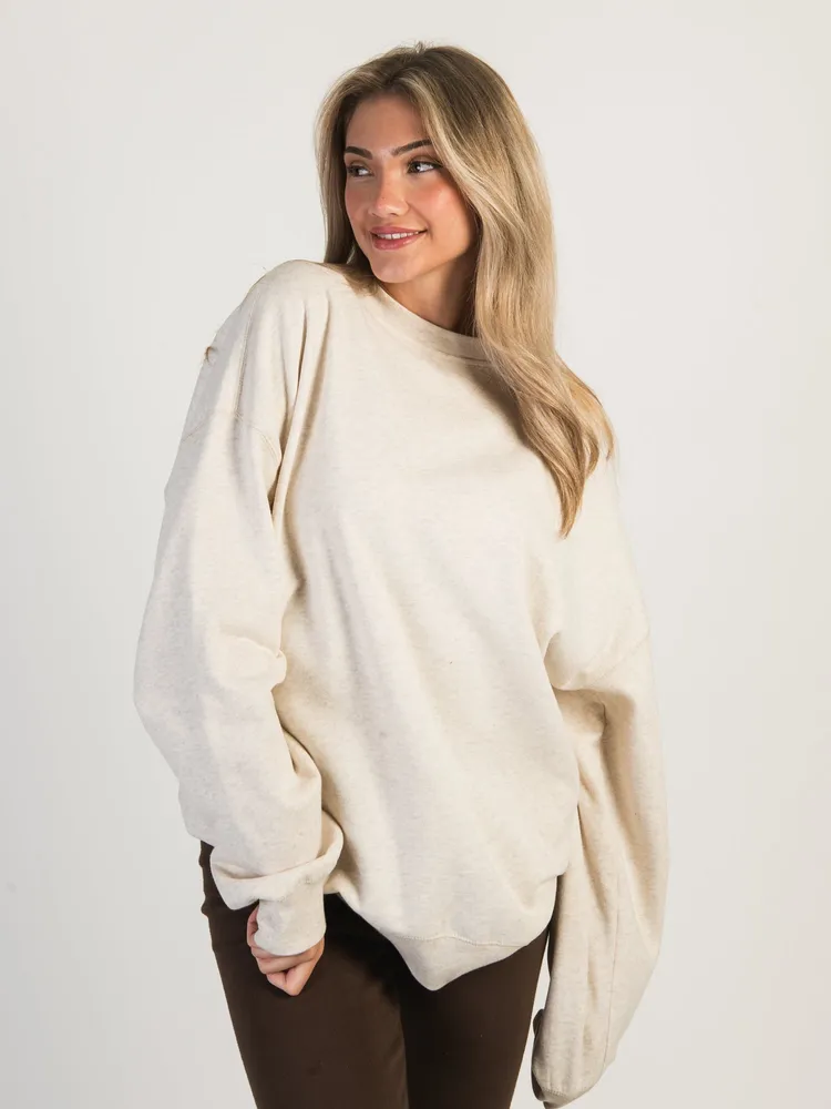 HARLOW MICHELLE SOLID CREWNECK - OATMEAL