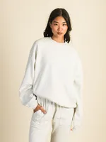 HARLOW MICHELLE MELANGE CREW SWEATSHIRT - CLOUD