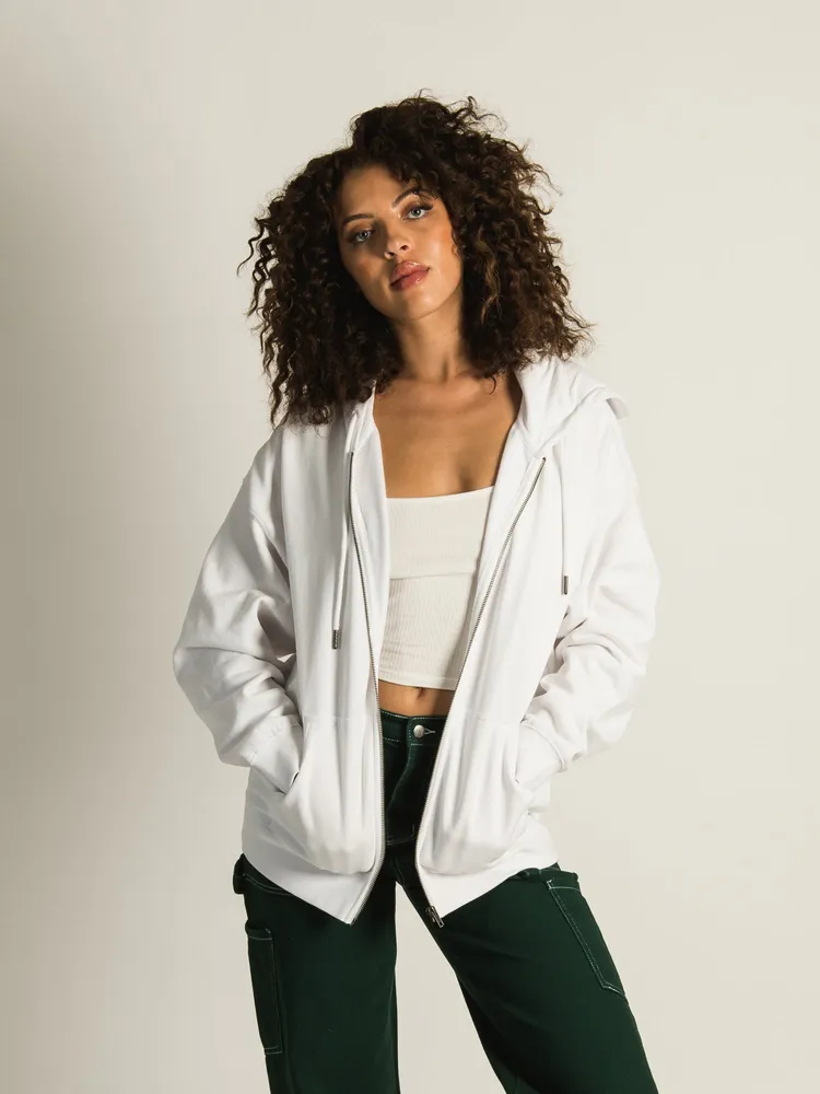 HARLOW MARIAH OVERSIZED SCREEN ZIP UP HOODIE