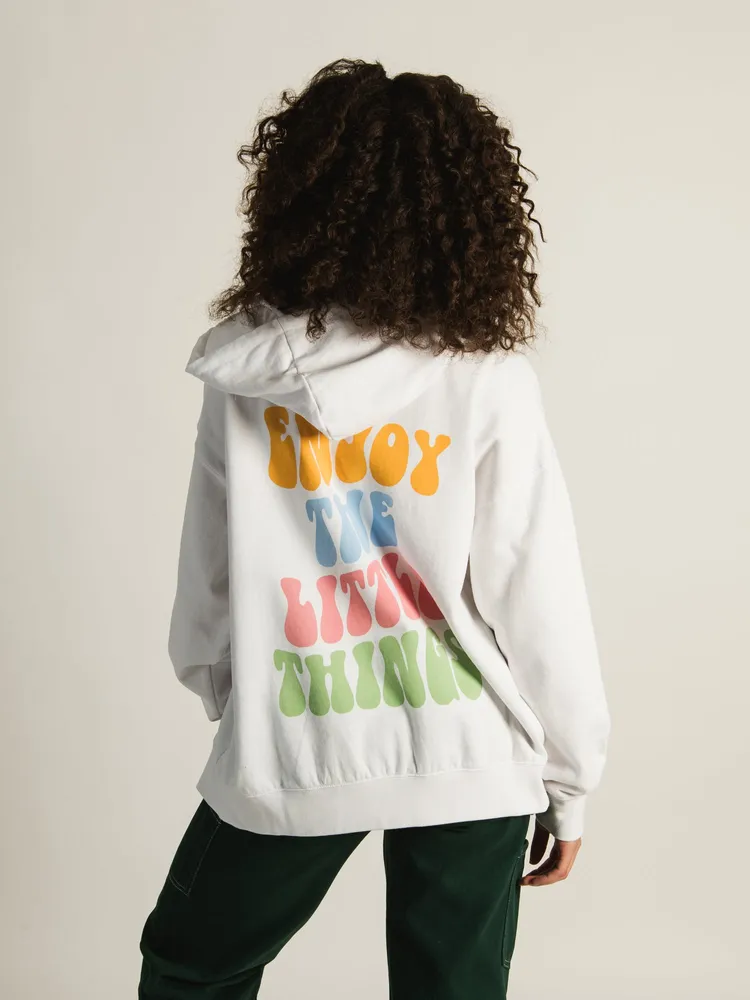 HARLOW MARIAH OVERSIZED SCREEN ZIP UP HOODIE