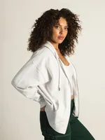 HARLOW MARIAH OVERSIZED SCREEN ZIP UP HOODIE