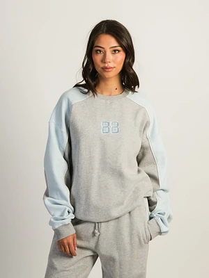 HARLOW ROXY EMBROIDERED CREWNECK