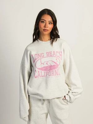 HARLOW MICHELLE PRINT CREWNECK  LONG BEACH