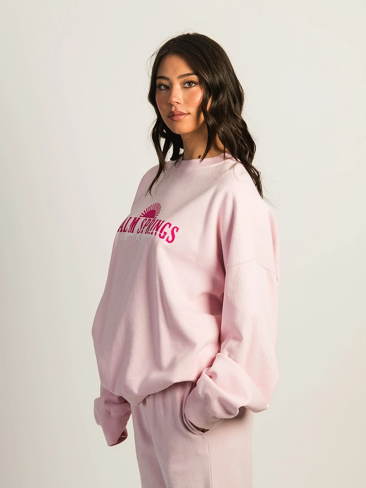 HARLOW MICHELLE PRINT CREWNECK IMPRIMÉ - LIGHT PINK