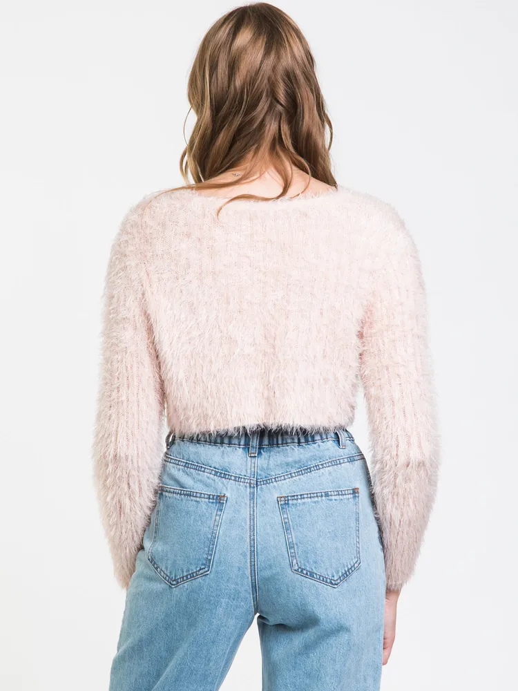 HARLOW FUZZY CROPPED CARDI