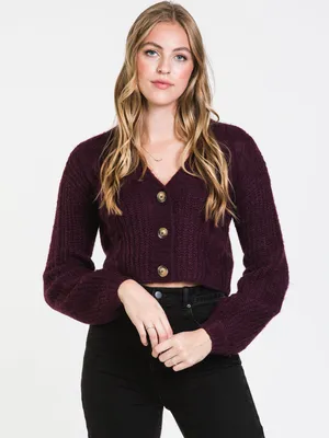 HARLOW CABLE CROPPED CARDI - CLEARANCE