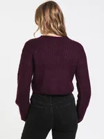 HARLOW CABLE CROPPED CARDI - CLEARANCE