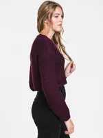 HARLOW CABLE CROPPED CARDI - CLEARANCE