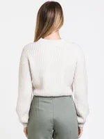 HARLOW CABLE CROPPED CARDI - CLEARANCE