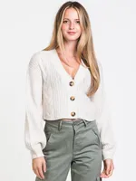 HARLOW CABLE CROPPED CARDI - CLEARANCE