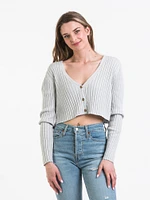 WOMENS CHLOE RIBBED CARDI