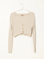 WOMENS CHLOE RIBBED CARDI