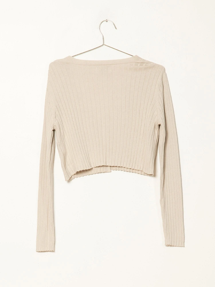 WOMENS CHLOE RIBBED CARDI