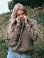 HARLOW MABLE CABLE KNIT SWEATER