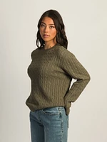 HARLOW MABLE CABLE KNIT SWEATER