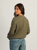 HARLOW MABLE CABLE KNIT SWEATER