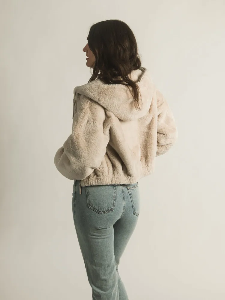 HARLOW MADISON FAUX FUR ZIP UP