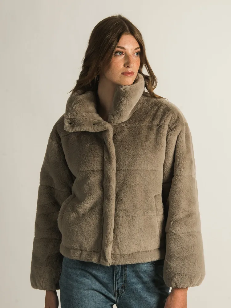 HARLOW FAY FAUX FUR JACKET