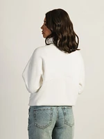 CHANDAIL POLAIRE HARLOW PENNY - BLANC CASSÉ